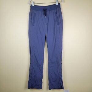 Marmot Blue Hiking Roll Tab Travel Pants Nylon Lightweight Drawstring